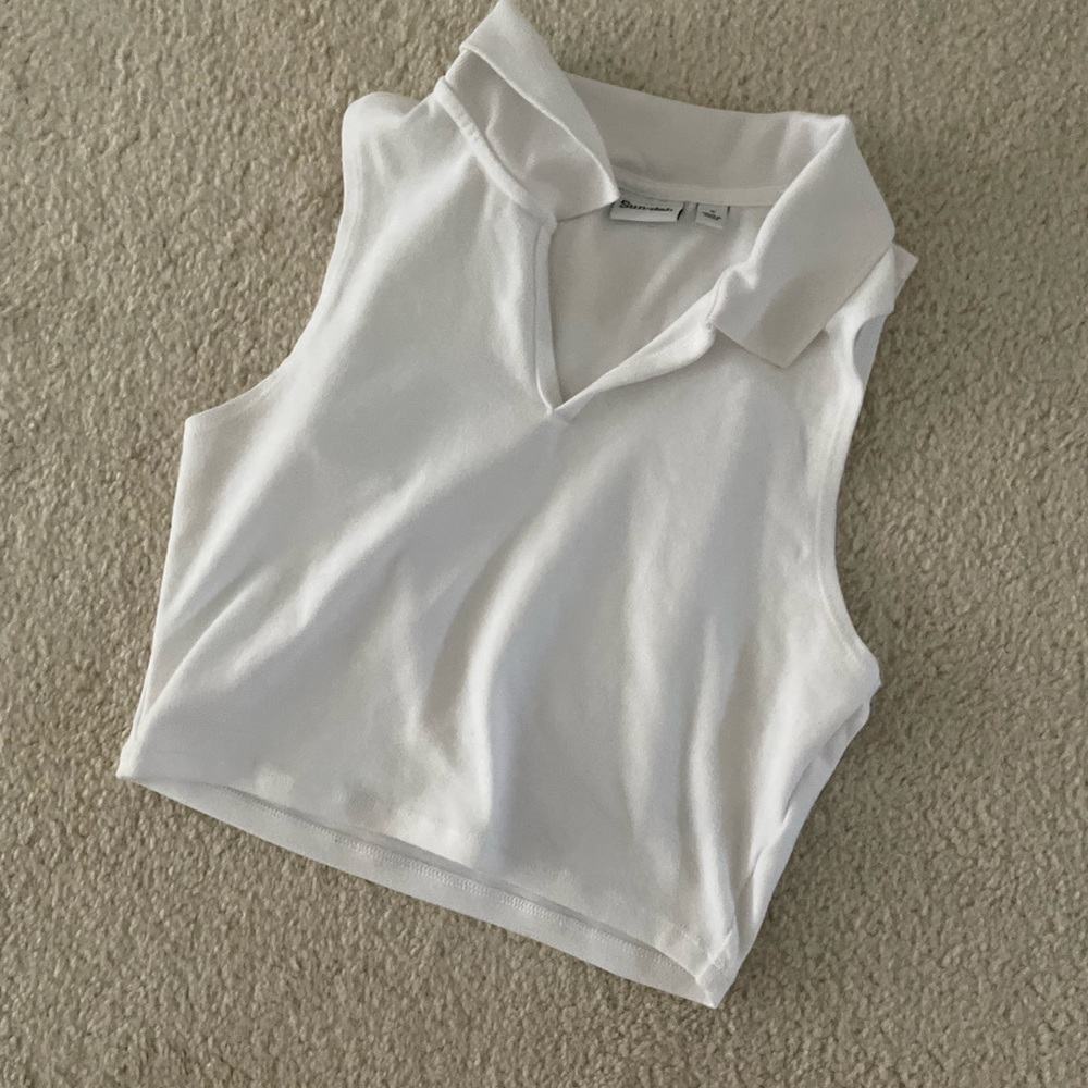 Sunday Best Polo Sleeveless Top